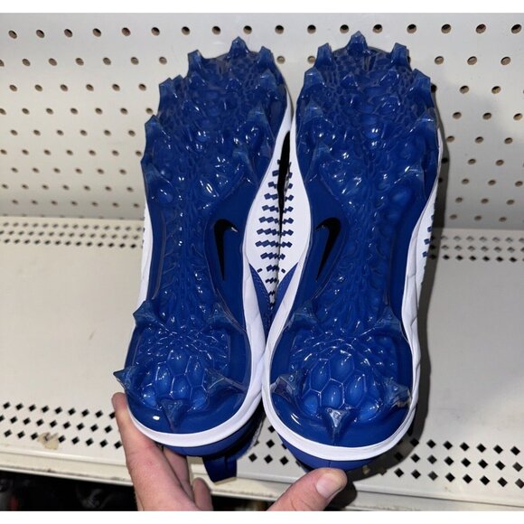 Nike Alpha Menace Pro 2 Mid Mens Football Cleats Size 13.5 Royal Blue White main image 8